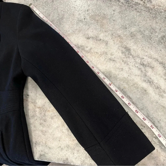 Fleet Street Women’s Wool Blend Hooded Zippered Black Coat Size Medium - Picture 10 of 10